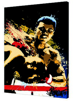 Canvas 24"x36" Fighting Boxer