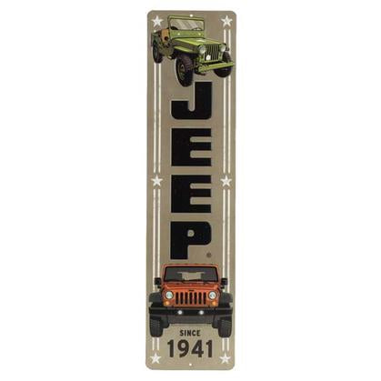 JEEP 1941 EMBOSSED TIN SIGN 4x16