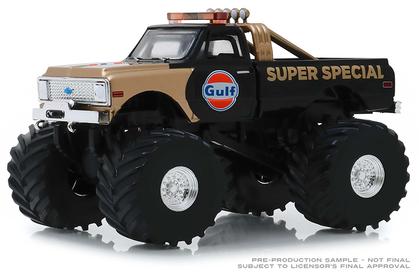 Chevrolet K-10 1971 Monster Truck with 66-Inch Tires "Gulf Oil Super Special" Kings of Crunch Series