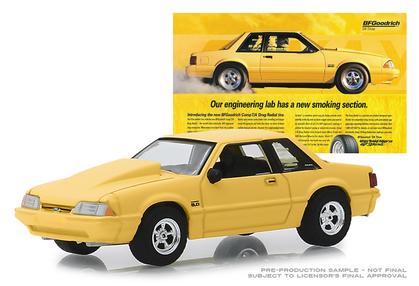 1988 Ford Mustang 5.0 - "Our Engineering Lab Has A New Smoking Section" - BFGoodrich Vintage Ad Cars