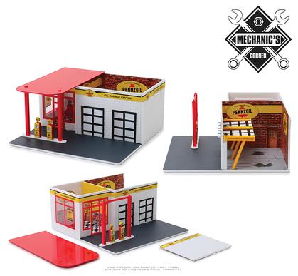 Pennzoil 10 Minute Oil Change Center Vintage Gas Station "Mechanic&