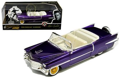 Cadillac Eldorado 1956 " purple Cadillac" with Elvis Figure