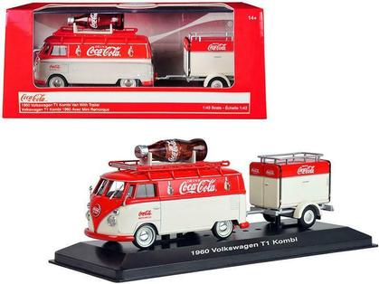 Volkswagen T1 Kombi Van 1960 with Trailer "Coca-Cola"