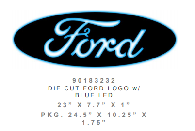 Enseigne Mural Éclairé "Ford"
