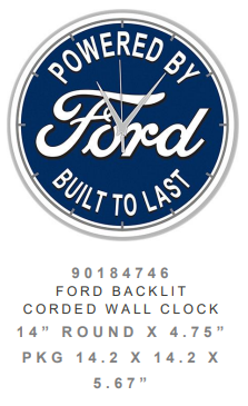 Horloge rétro éclairé "Ford"