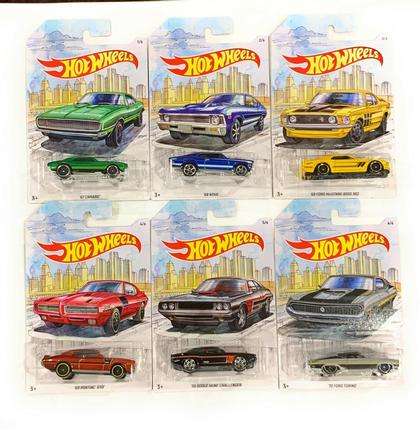 2019 Hot Wheels Walmart Exclusive 1/64 Detroit Muscle Car Set