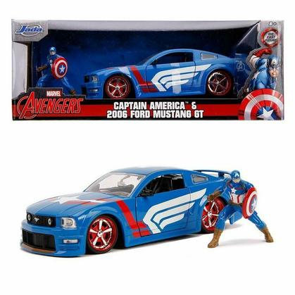 Ford Mustang GT 2006 "Marvel Avengers" with Captain America Figure
