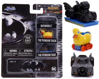 Batman Batmobile Penguin Duck & Ride Hollywood Rides NANO 1.65"