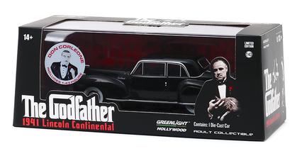 1941 Lincoln Continental avec Figurine Don Corleone "The Godfather"