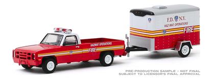 1986 Chevrolet M1008 CUCV and Small Cargo Trailer "FDNY Haz-Mat Operations" Hitch and Tow Series 19