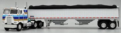 PETERBILT 352 COE 86" SLEEPER TRUCK WITH GRAIN TRAILER "Hanser Mueller"