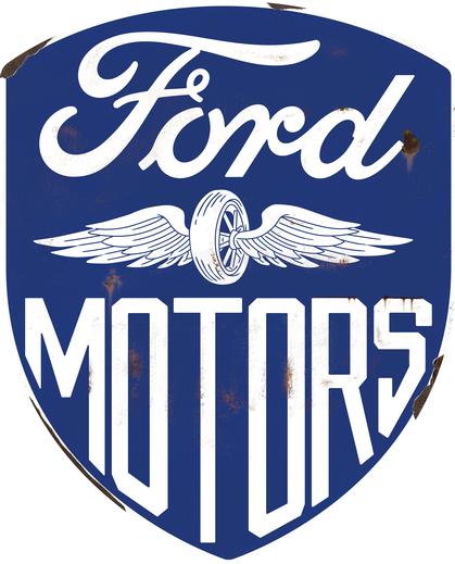 Enseigne FORD MOTORS HIGH GLOSS DOMED
