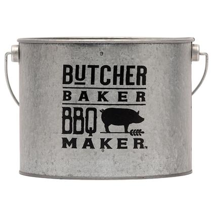 BUTCHER BAKER BBQ MAKER GALVANIZED CONTAINER