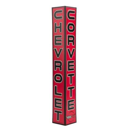 Chevrolet Corvette Angled Tin Decorative Sign