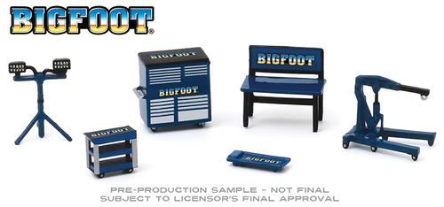 "Bigfoot Monster Truck" Shop Tool Accessories Pack Shop Tool Accessories Series 2
