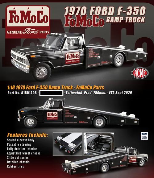 Ford F-350 1970 Ramp Truck "FoMoCo Parts"