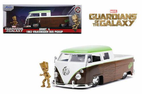 MARVEL GUARDIANS OF THE GALAZY GROOT & 1963 VW BUS PICKUP