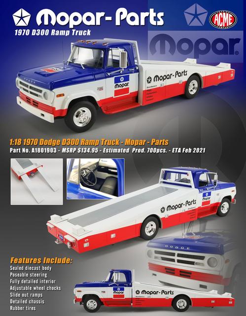 Dodge D300 1970 "Mopar" Ramp Truck