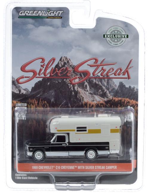 1969 Chevrolet C-10 Cheyenne Pickup with Silver Streak Camper
