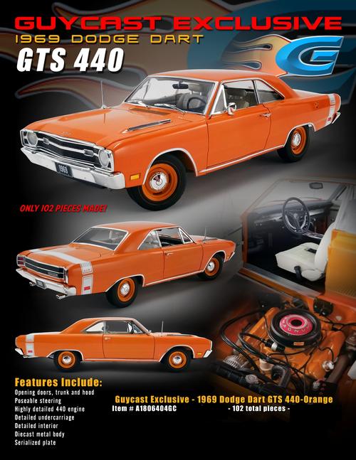 Dodge Dart GTS 440 1969 (Intérieur blanc)