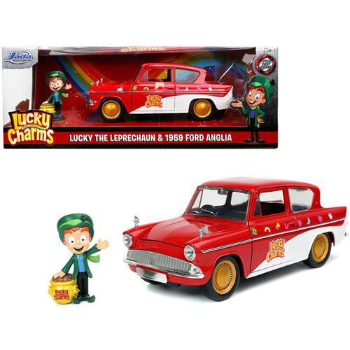 Lucky Charms 1959 Ford Anglia & Lucky The Leprechaun Figure