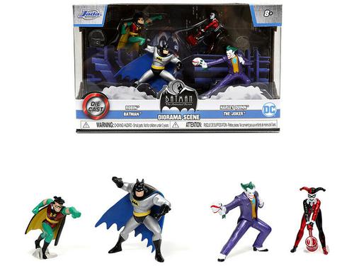 "BATMAN: THE ANIMATED SERIES" SET OF 4 FIGURES "NANO HOLLYWOOD RIDES" 1.65"