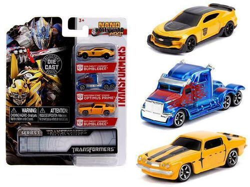 "TRANSFORMERS" 3 PIECE SET "NANO HOLLYWOOD RIDES" 1.65"