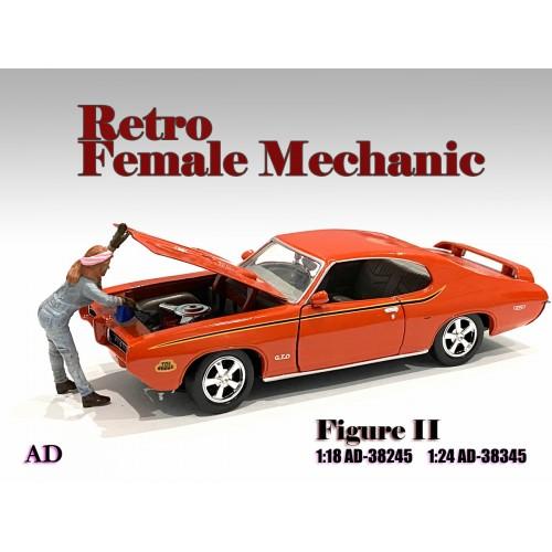 Figurine 1:18 Retro Female Mechanic - II