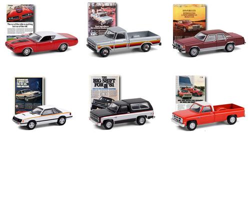 Ensemble Vintage Ad Cars Series 4