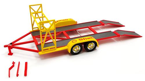 Remorque Shell Oil - Tandem Car Trailer with Tire Rack