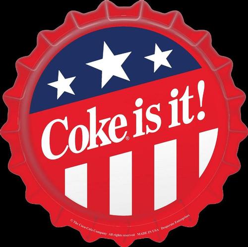 Patriotic Coke Cap (18") Coca-Cola