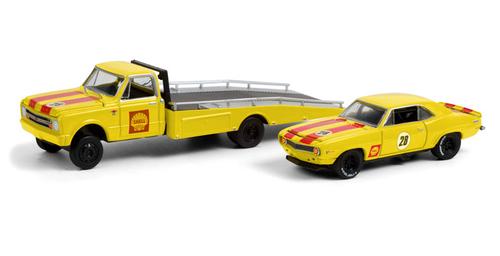 1967 Chevrolet C-30 Ramp Truck Shell Oil with 1969 Chevrolet Camaro Shell Oil Trans Am