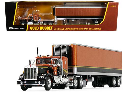 KENWORTH W900A W/VINTAGE REEFER TRAILER "GOLD NUGGET"