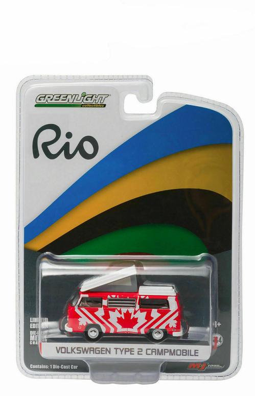 1:64 RIO WORLD GAME 1970 VOLKSWAGEN TYPE 2 CAMPER CANADA