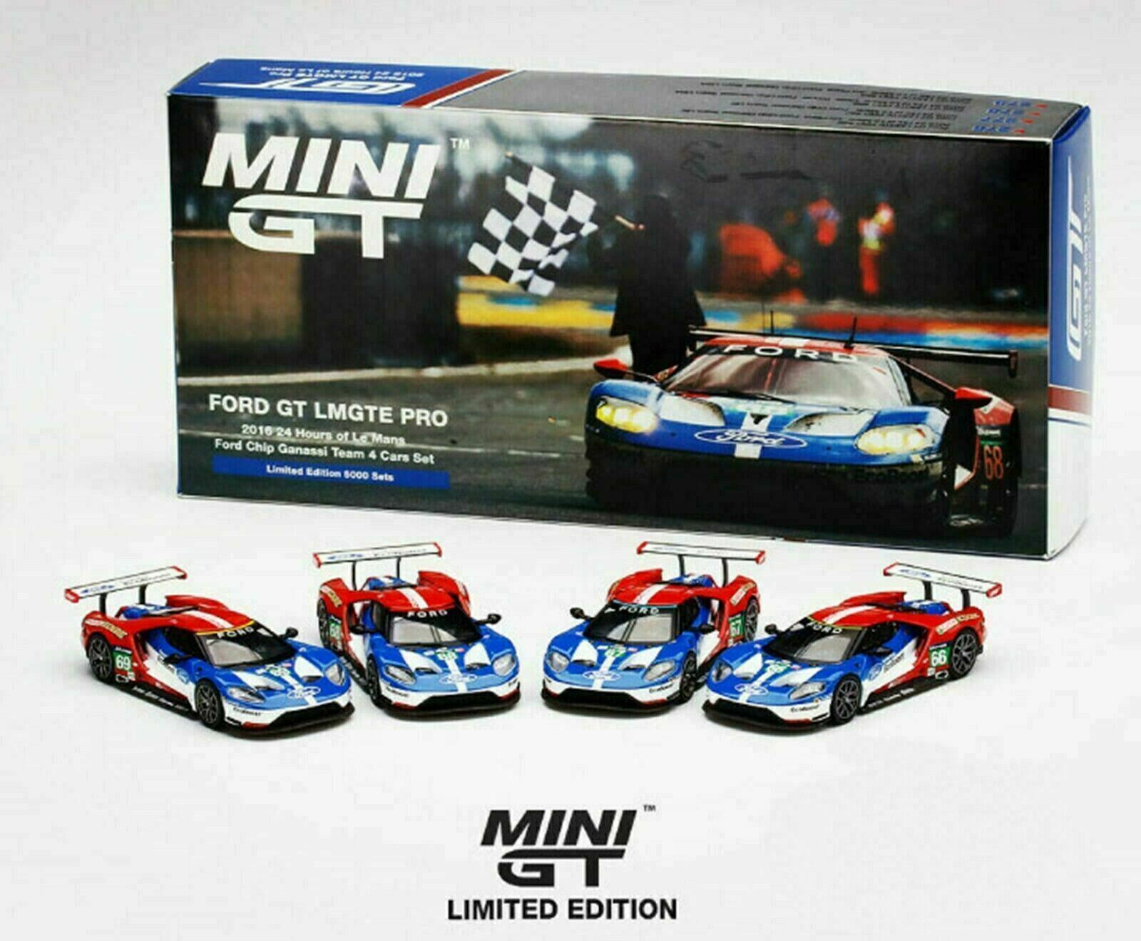 FORD GT LMGTE PRO 4 CARS SET 2016 24HR LE MANS