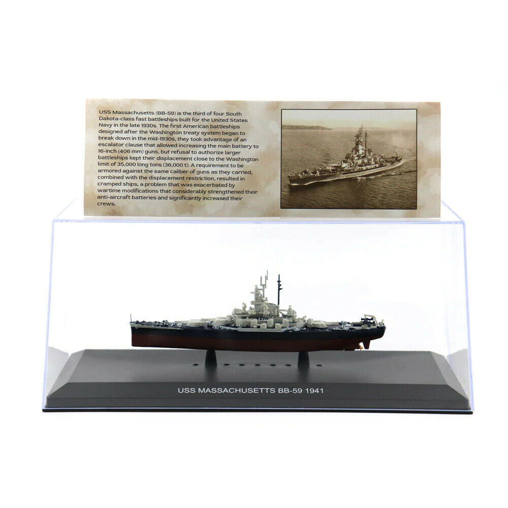USS Battleship Massachusetts BB-59 1941 1/1250