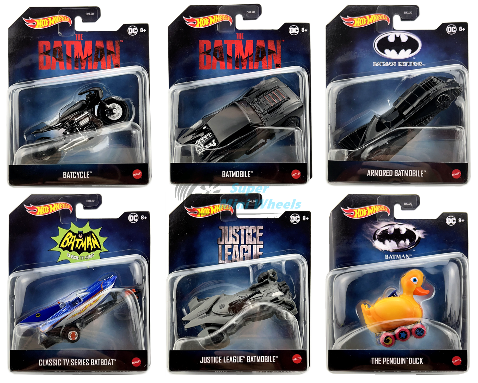 Hot Wheels 1:50 - 2022 Batmobile M Case 6 Cars Set