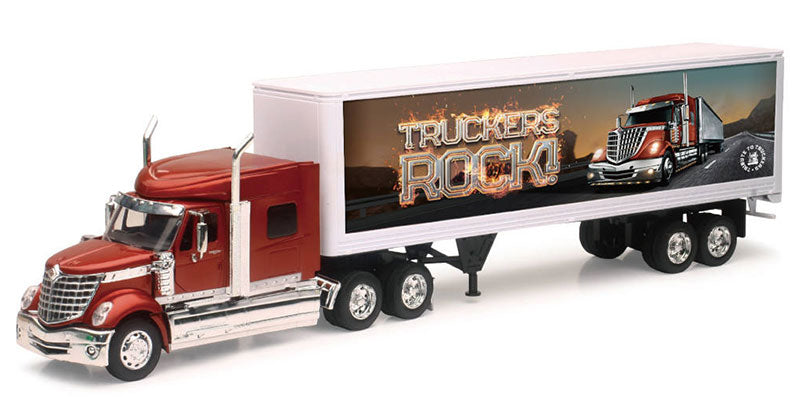 International Lonestar with Dry Van Trailer "Truckers Rock"