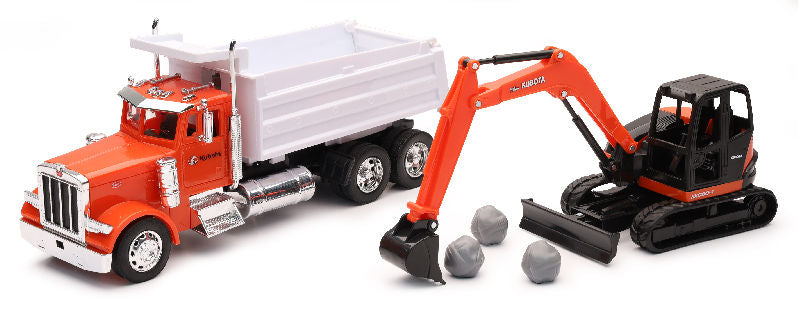 Kubota - Peterbilt 379 Dump Truck with Kubota Mini Excavator