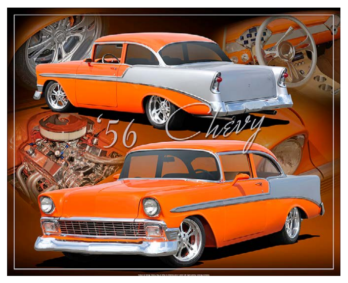 Chevrolet Bel Air 1956 15"x12"