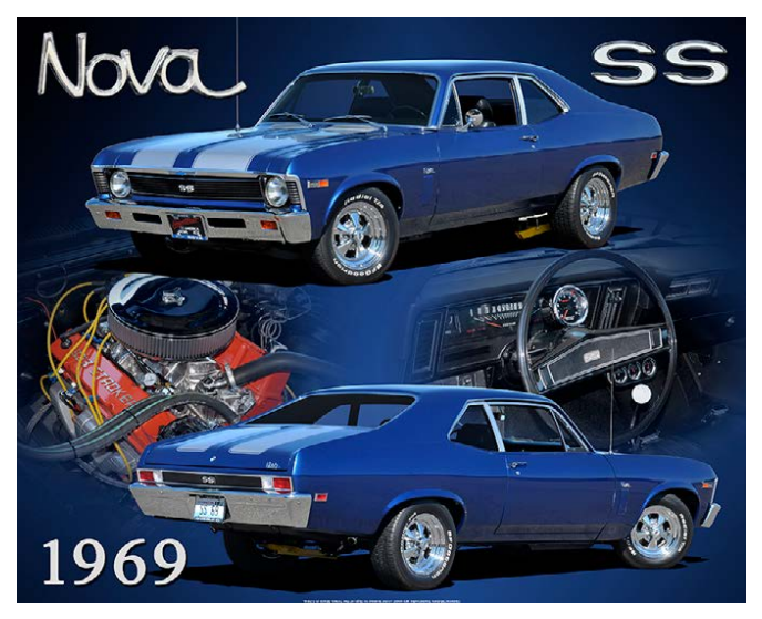 Chevrolet Nova SS 1969 15"x12"