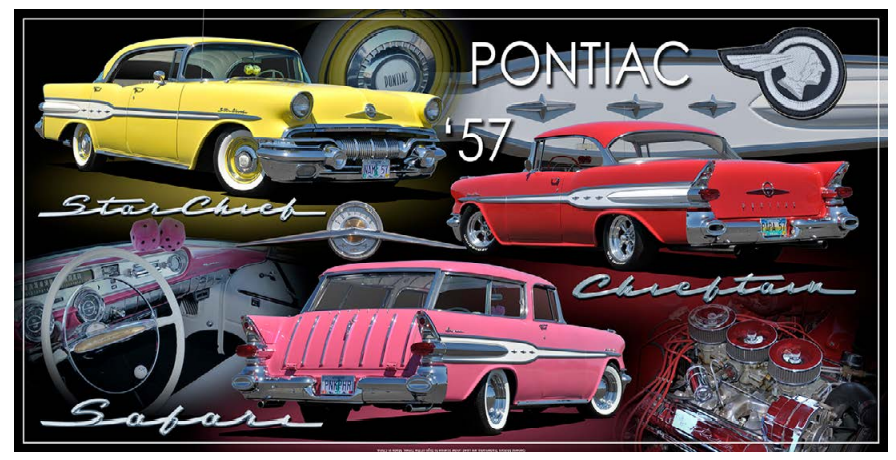Pontiac StarChief Safari 1957 19"x9.5"