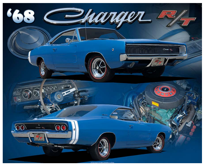 Dodge Charger 1968 15"x12"