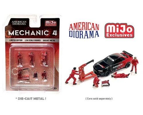 Ensemble Figurine Mechanic 4 Figure Set