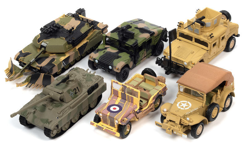 Johnny Lightning Military Wheeled Warriors Release 1 Version A 6-Piece Diecast Set – JLML006/006A