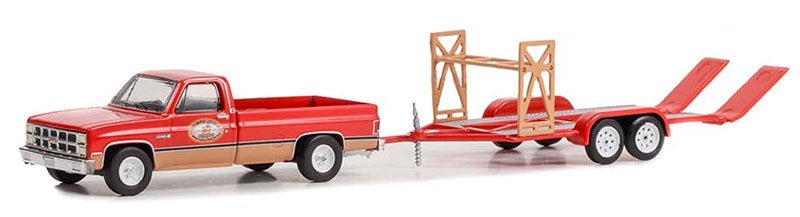 Busted Knuckle Garage - 1982 GMC K-2500 Sierra Grande Wideside with Tandem Car Trailer