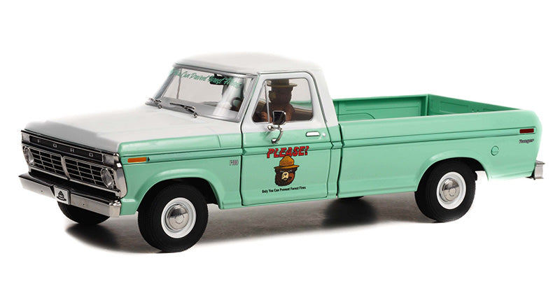 Ford F-100 Pickup 1975 "Only You Can Prevent Wildfires" with Smokey Bear Figure