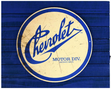 Chevrolet 18x15 Blacklit LED sign