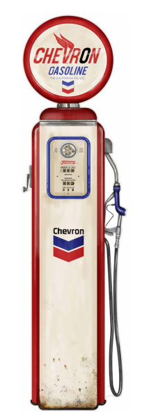 Chevron Vintage Pump 15"x60"