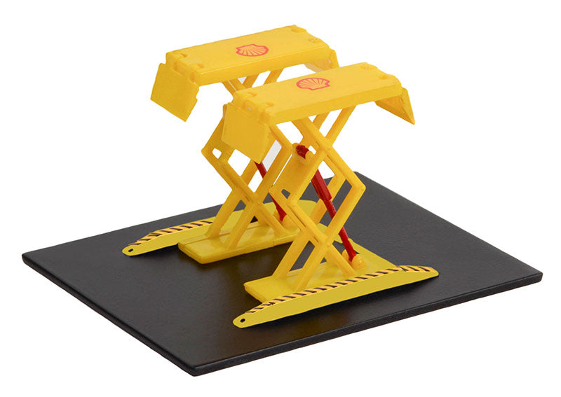 Automotive Double Scissor Lift "Shell Oil"